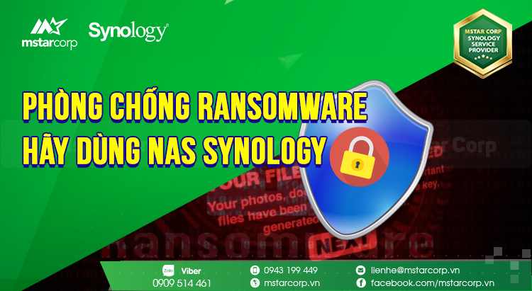 Muốn chống lại ransomware virus, hãy dùng Nas Synology