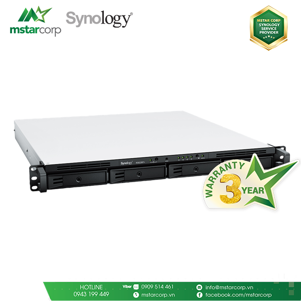 Synology RS822RP+ – NAS rackmount 4 bay cho doanh nghiệp lớn