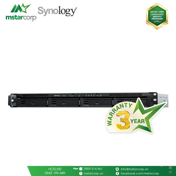 Synology RS422+ – NAS 4 bay tối ưu cho chi nhánh và văn phòng nhỏ