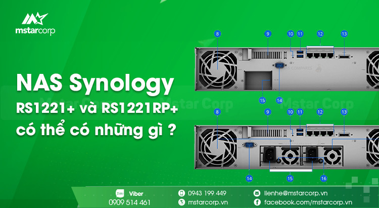 NAS Synology RS1221+ và RS1221RP+ có thể có những gì ?