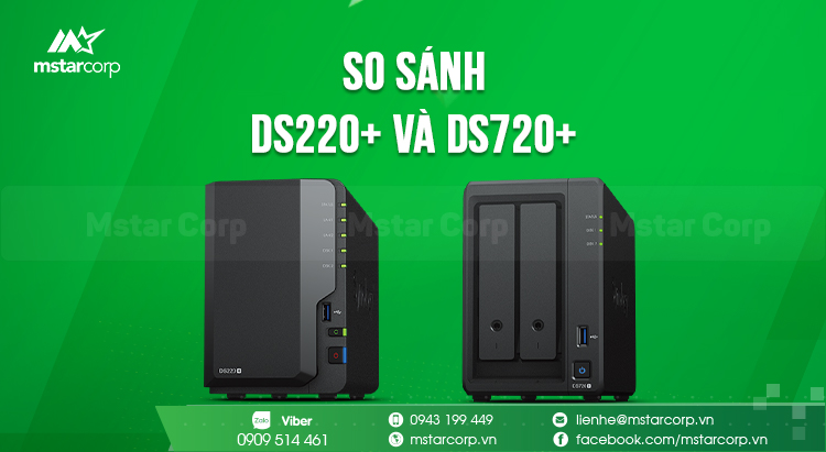 So sánh DS220+ và DS720+