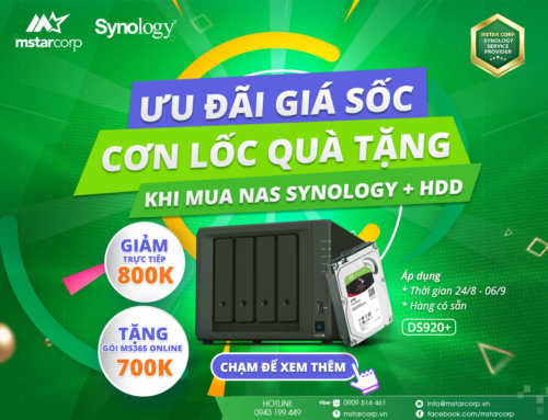 Mua NAS Synology + HDD kèm quà tặng cực sốc
