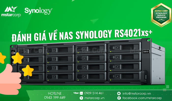 Đánh giá về NAS Synology RS4021xs+