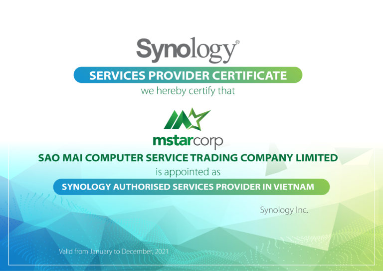 Mstar Corp là đối tác chiến lược Synology chính thức tại Việt Nam