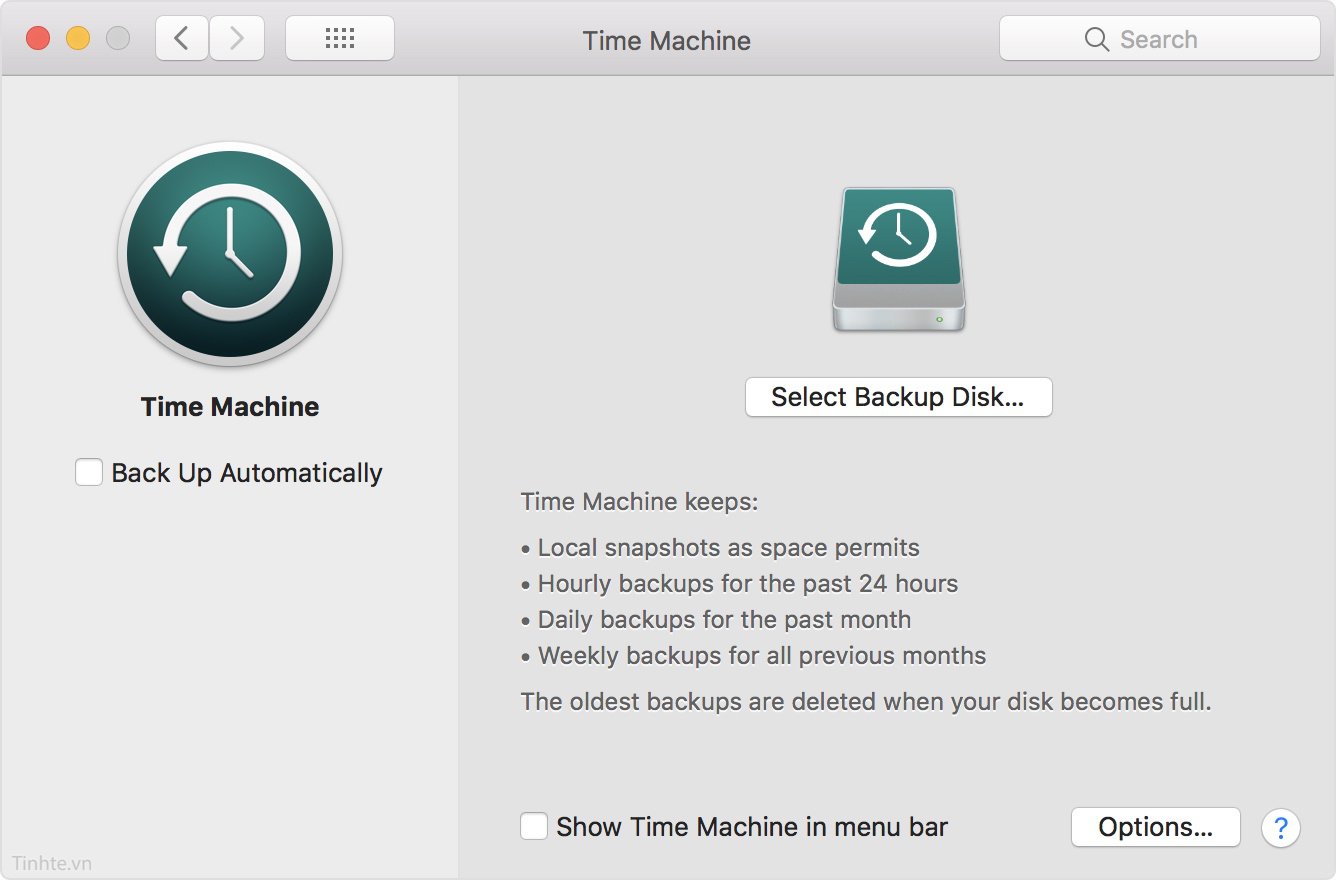 Cách sao lưu dữ liệu trên NAS Synology bằng phần mềm Time Machine trên macOS