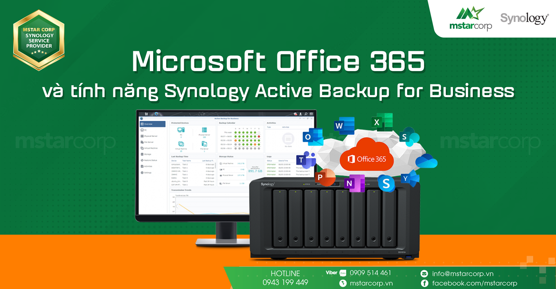 Microsoft Office 365 và tính năng Synology Active Backup for Business