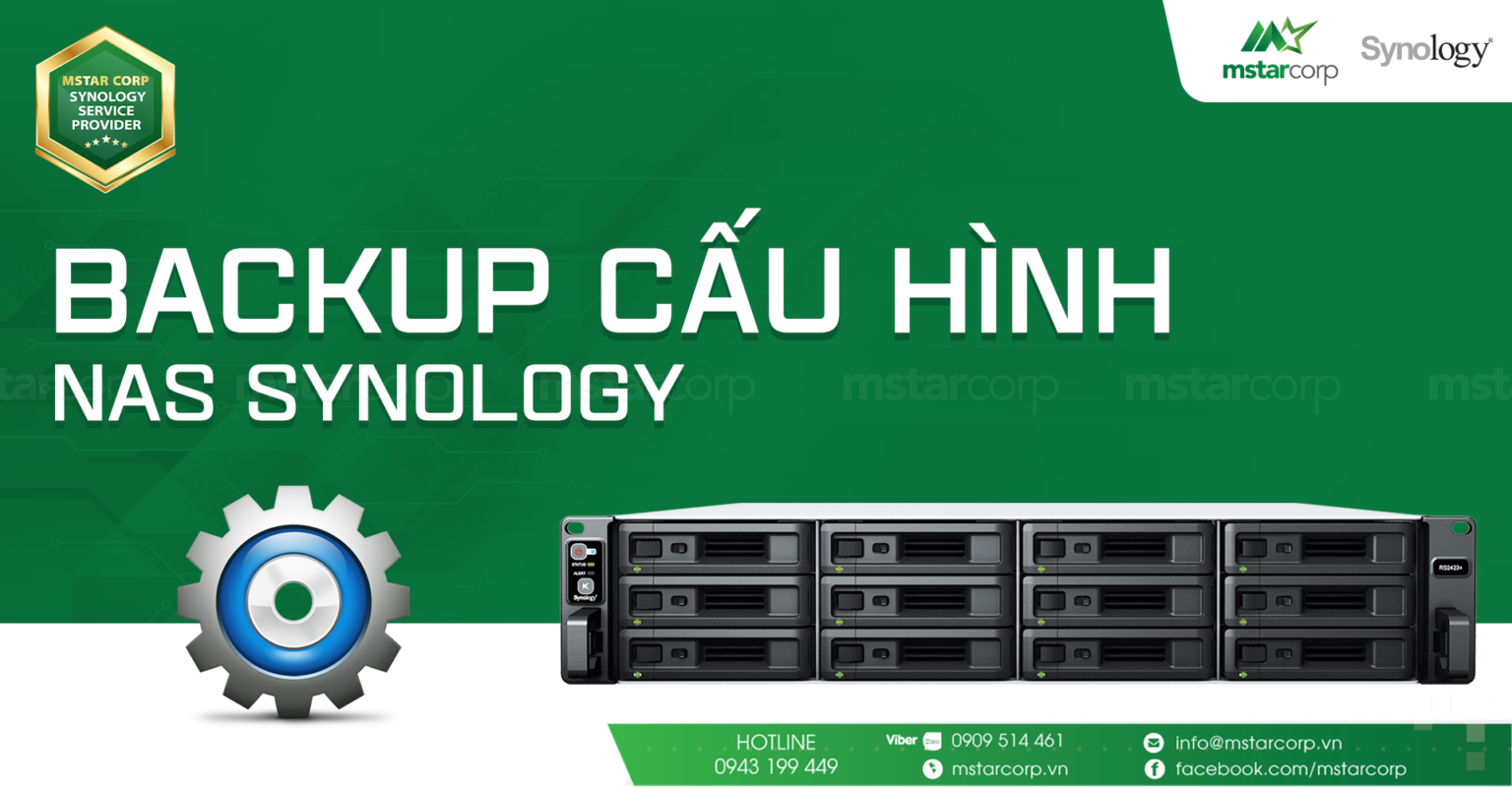 Hướng dẫn cách backup cấu hình NAS Synology | Mstar Corp