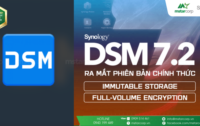 DSM 7.2: Nâng cấp tính năng nhằm nâng cao hiệu suất và bảo mật