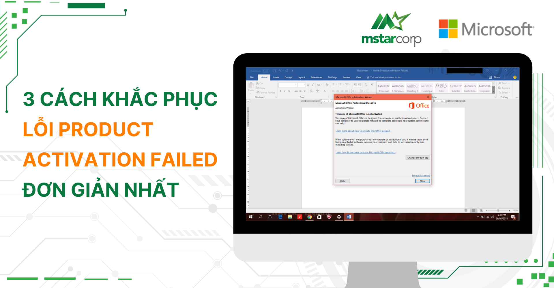 3 cách khắc phục lỗi Product Activation Failed đơn giản, hiệu quả