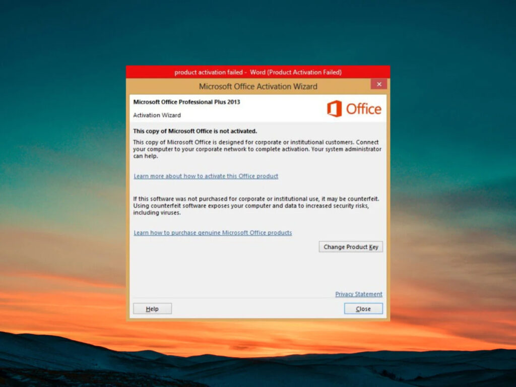 Thông báo lỗi Product Activation Failed khiến người dùng khó chịu