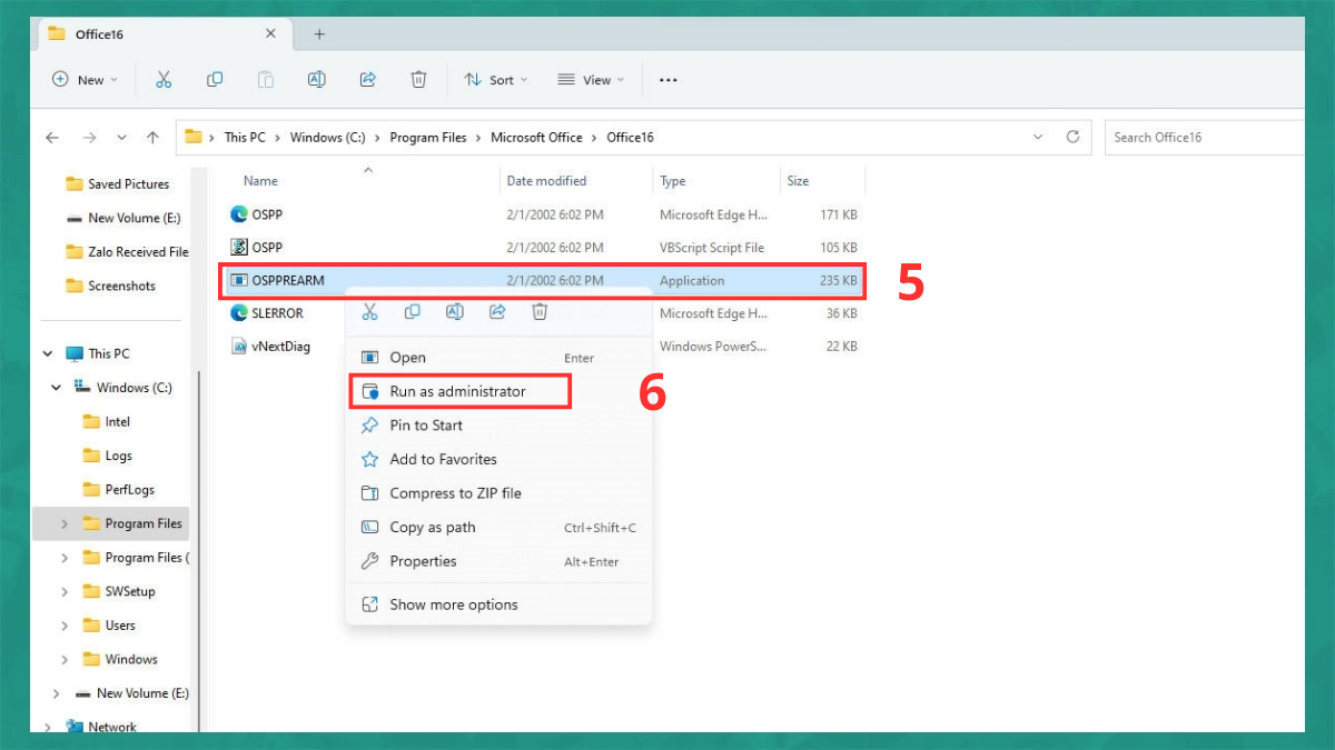 6 cách khắc phục lỗi Product Activation Failed Sử dụng chương trình OSPPREARM
