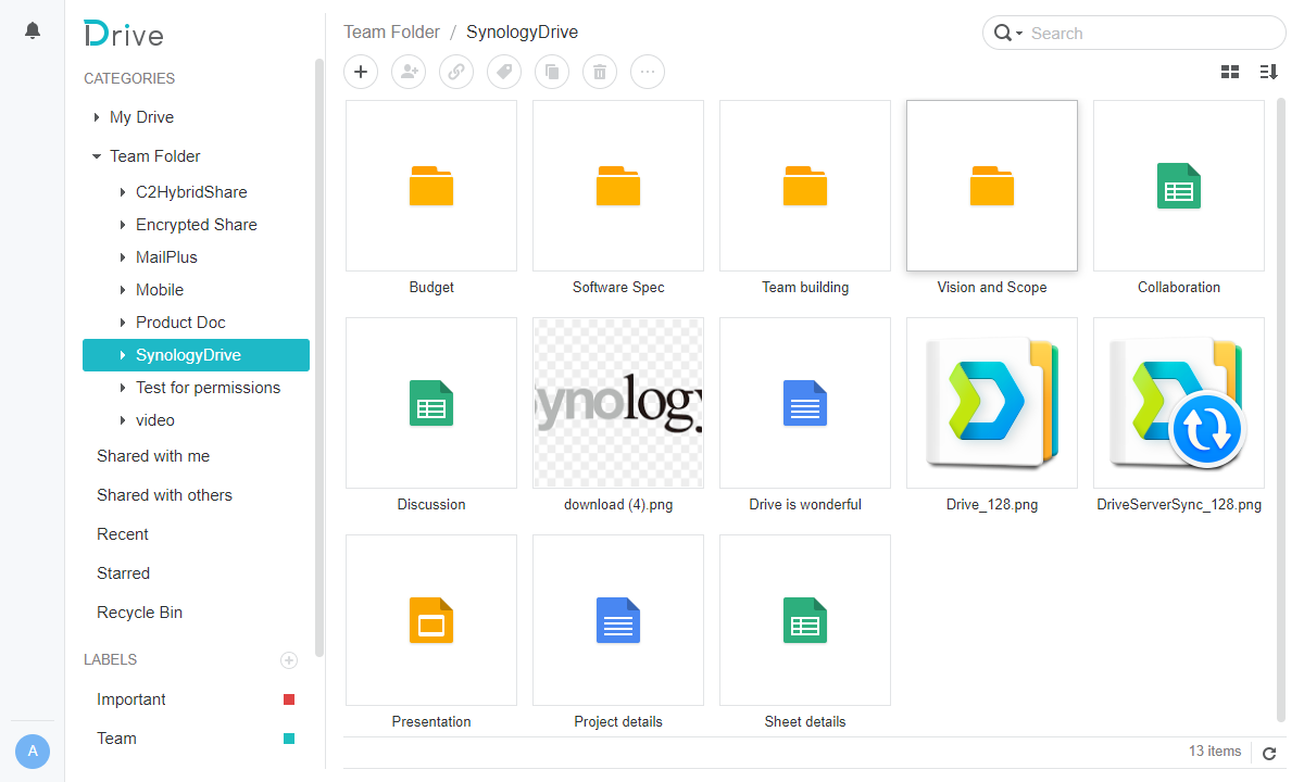 thiết bị lưu trữ cho nhà sáng tạo nội dung NAS Synology - Tính năng Synology Drive