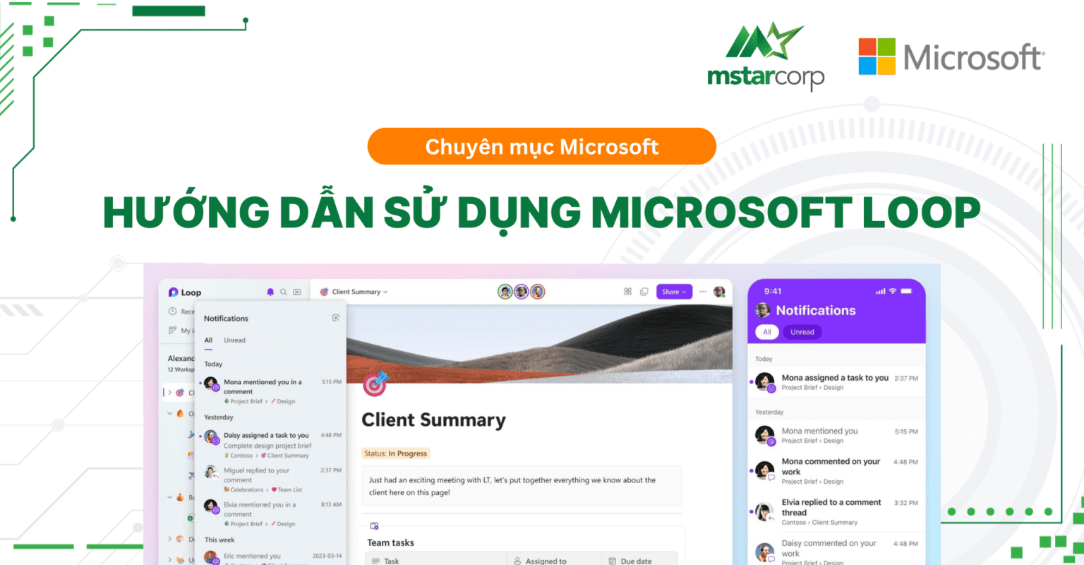 Hướng dẫn sử dụng Microsoft Loop từ A - Z cho người mới|Mstar Corp