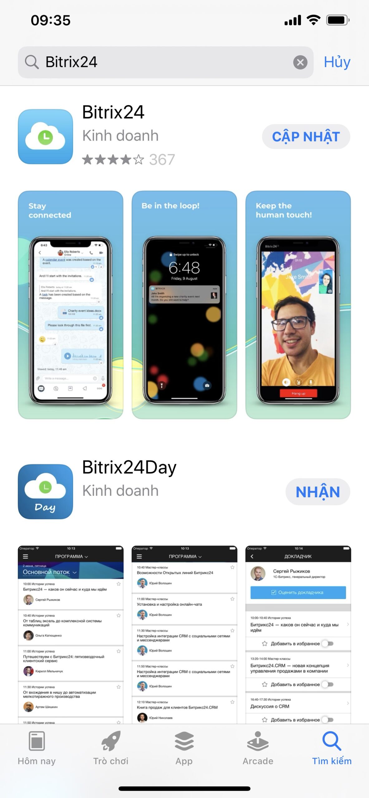 Bước 1 để đăng nhập Bitrix24 trên điện thoại