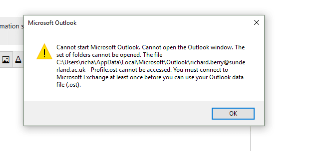 Một số nguyên nhân khiến cho Outlook mất kết nối với máy chủ
