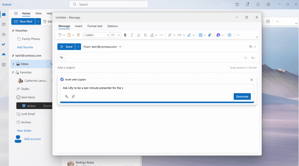 Cách áp dụng Copilot vào Microsoft Outlook