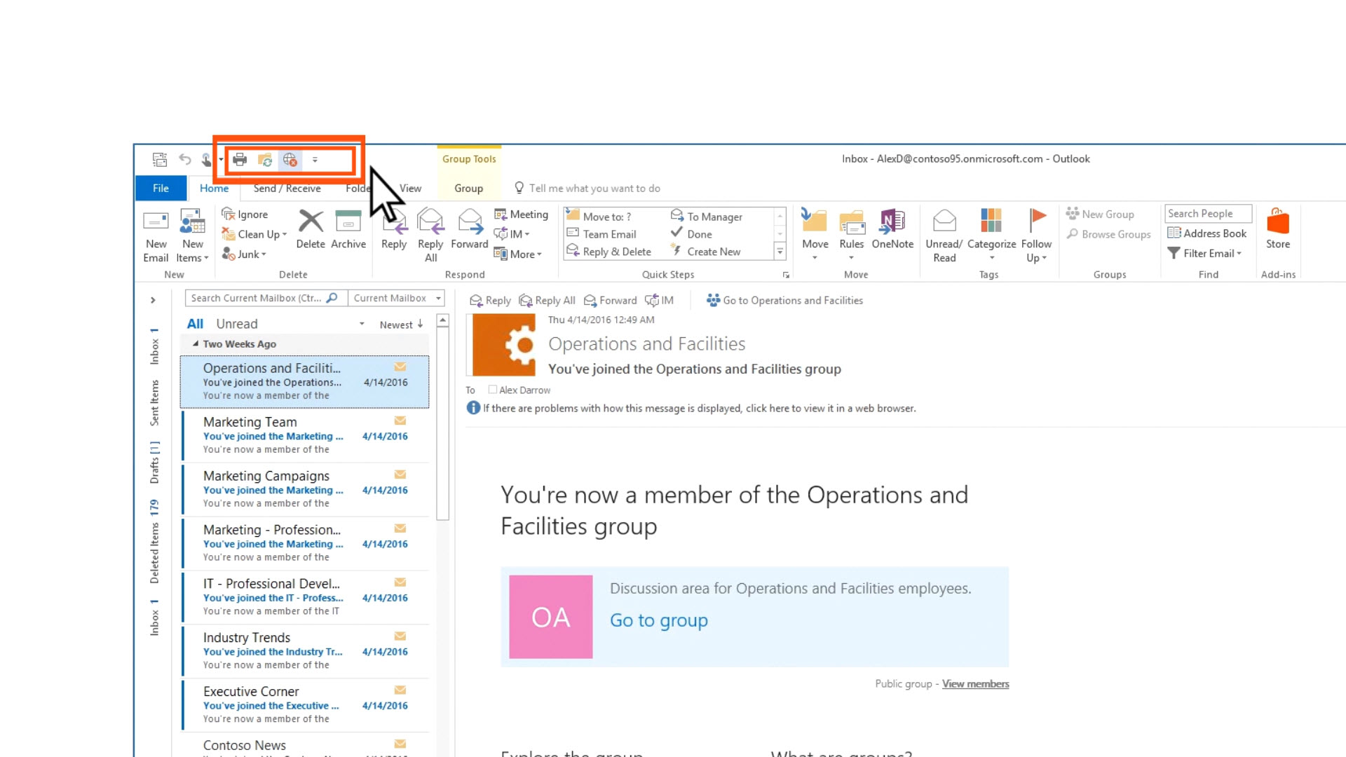 Tính năng mở nhiều cửa sổ trong Microsoft Outlook