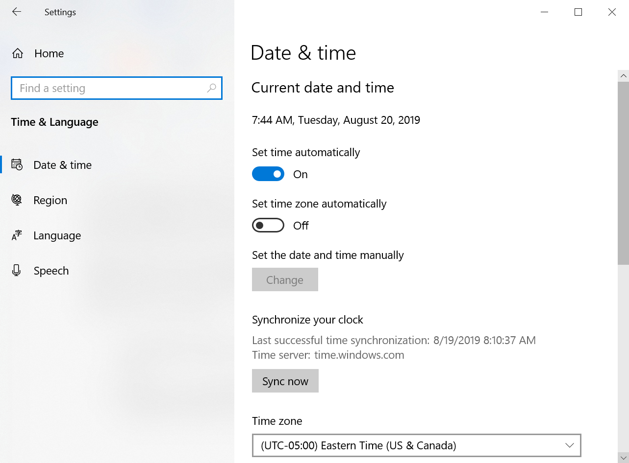 Cách 3: Kiểm tra cài đặt ngày, giờ để khắc phục lỗi không đăng nhập được Microsoft Teams
