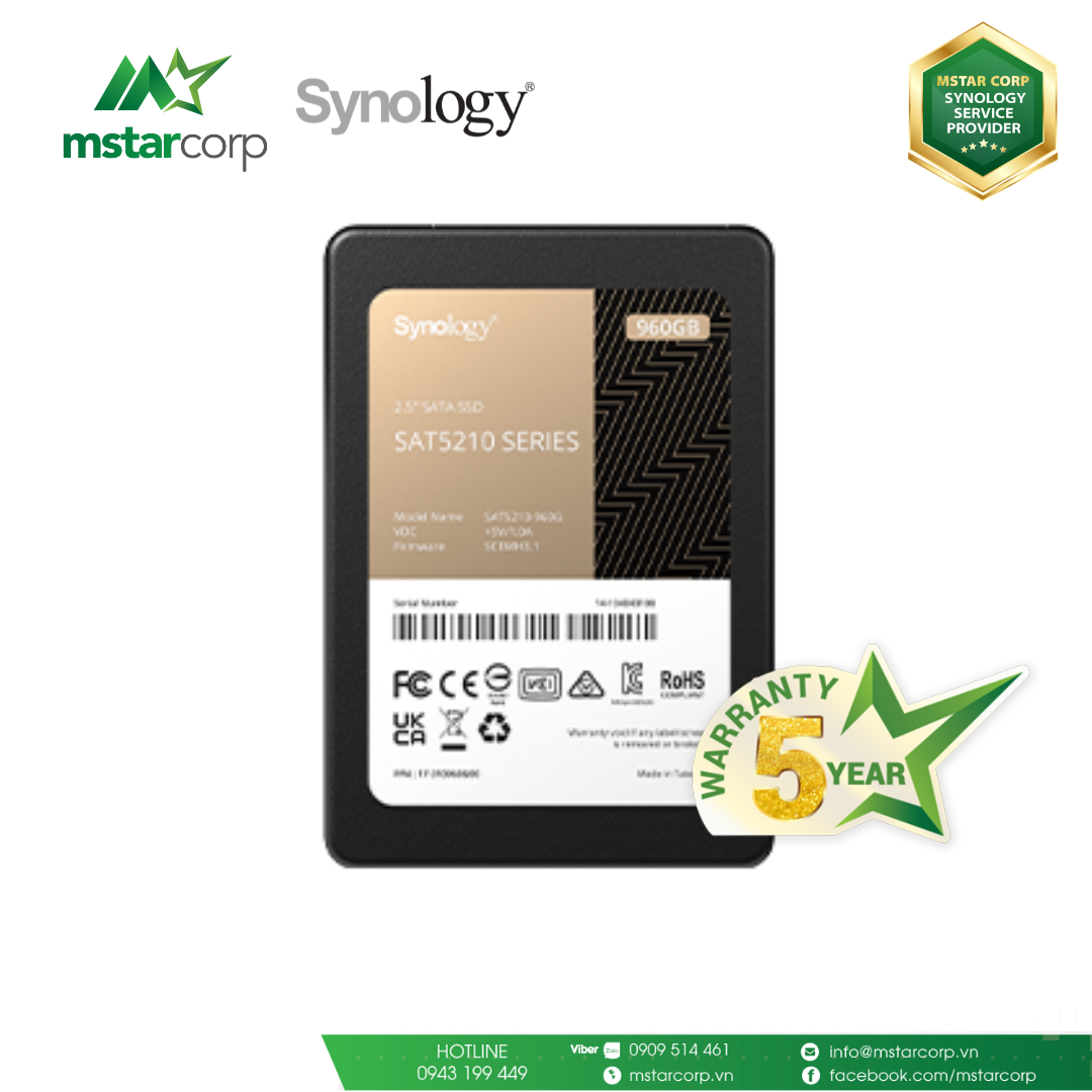 Synology SAT5210 - TOP 1 ổ cứng SSD tốt nhất cho NAS Synology