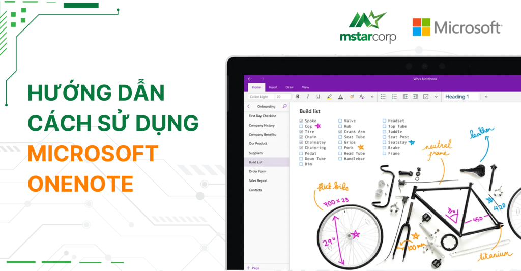 Hướng dẫn cách sử dụng Microsoft OneNote | Mstar Corp