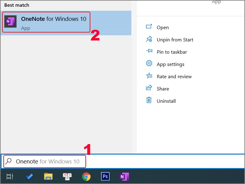 Cách sử dụng Microsoft OneNote để tạo sổ ghi chú bước 1
