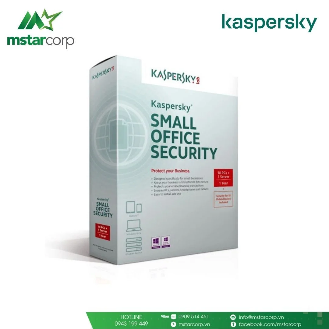 Diệt Virus Kaspersky KSOS 1 Server + 10PCs