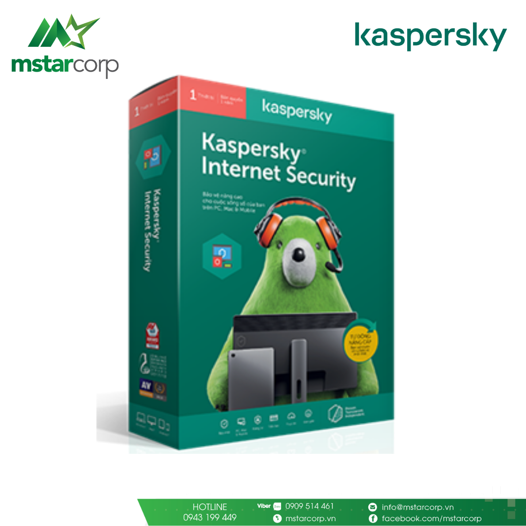 Diệt Virus Kaspersky Internet Security 1 máy tính