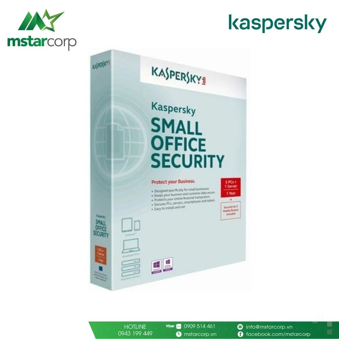 Diệt Virus Kaspersky KSOS 1 Server + 5PCs