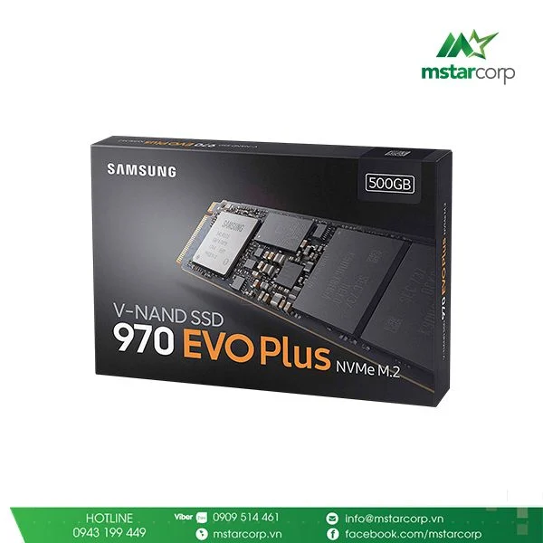 Ổ cứng SSD Samsung 970 EVO PLUS NVMe M.2 PCIe 500GB (MZ-V7S500BW)