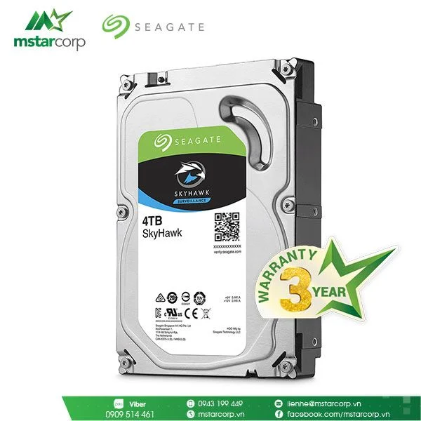 Ổ cứng HDD Seagate SkyHawk 4TB ST4000VX007