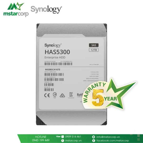 Ổ cứng HDD Synology HAS5300-12T