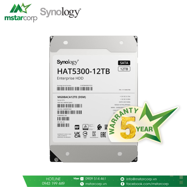 Ổ cứng HDD Synology HAT5300-12T