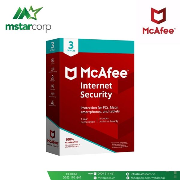 McAfee Internet Security 3 máy