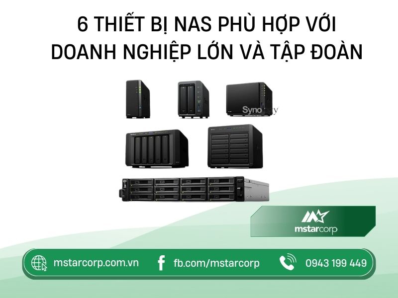 6 thiết bị NAS Synology phù hợp với doanh nghiệp lớn và tập đoàn