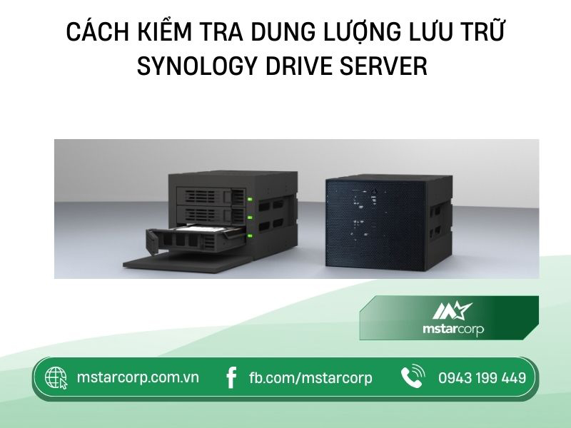 Cách kiểm tra dung lượng lưu trữ Synology Drive Server