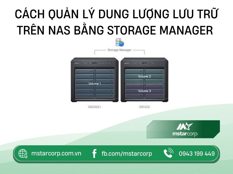 Cách quản lý dung lượng lưu trữ trên NAS Synology bằng Storage Manager