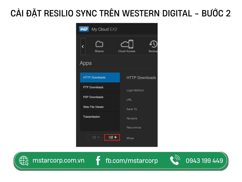 Cài đặt Resilio Sync trên Western Digital bước 2
