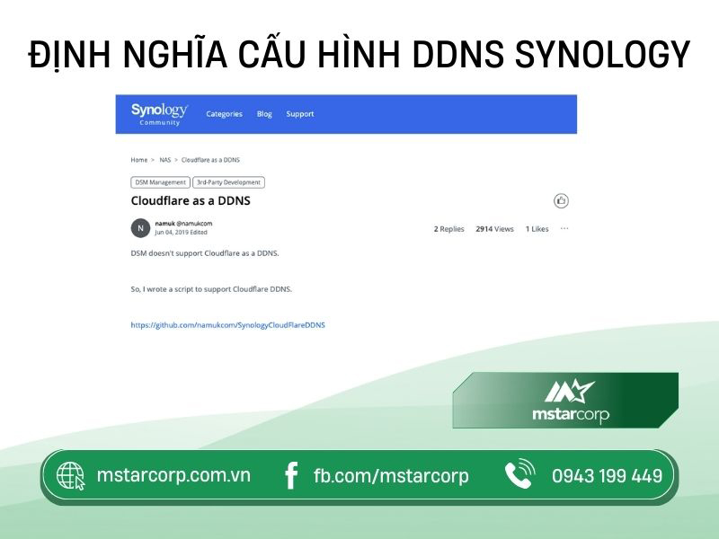 Định nghĩa cấu hình DDNS Synology