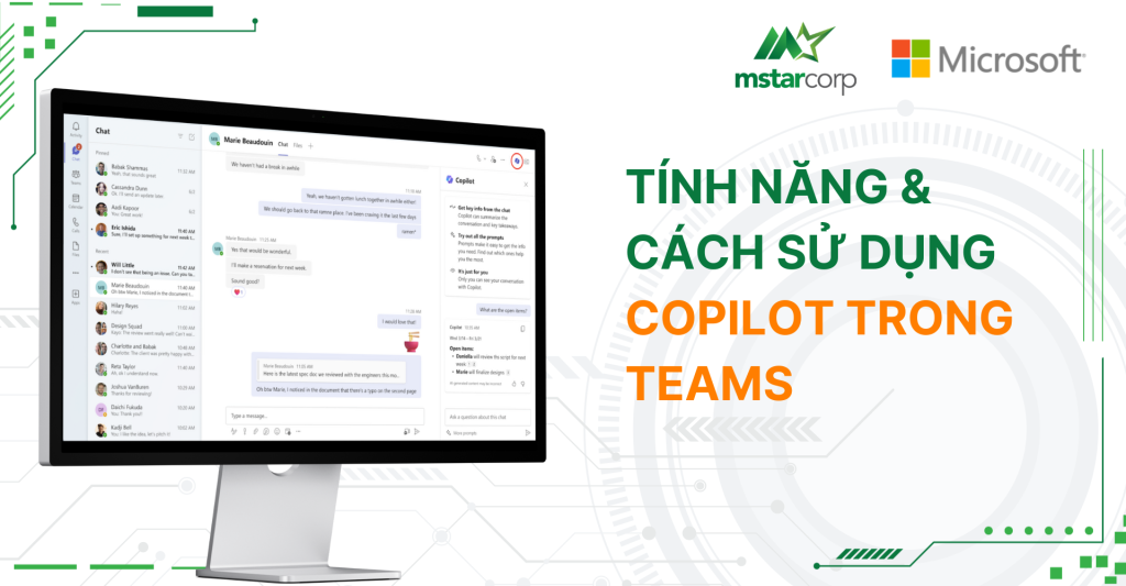 Tính năng & Cách sử dụng Copilot trong Microsoft Teams | Mstar Corp