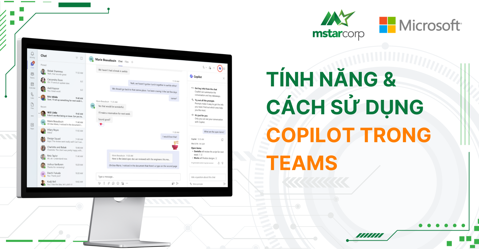 Tính năng & Cách sử dụng Copilot trong Microsoft Teams