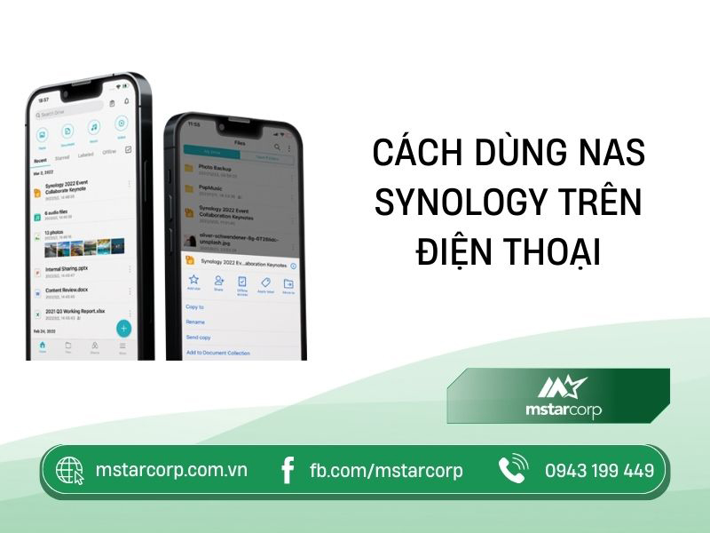 Các ứng dụng NAS Synology trên điện thoại