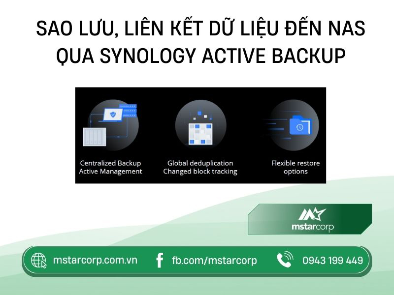 Cách sao lưu liên kết dữ liệu từ Active backup đến NAS