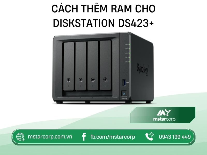 Cách thêm RAM vào Diskstation DS423+