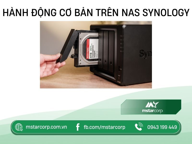 Hành động cơ bản trên NAS Synology