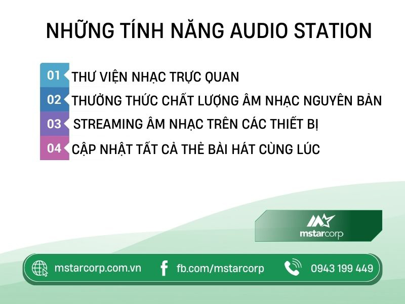 Những tính năng Audio Station