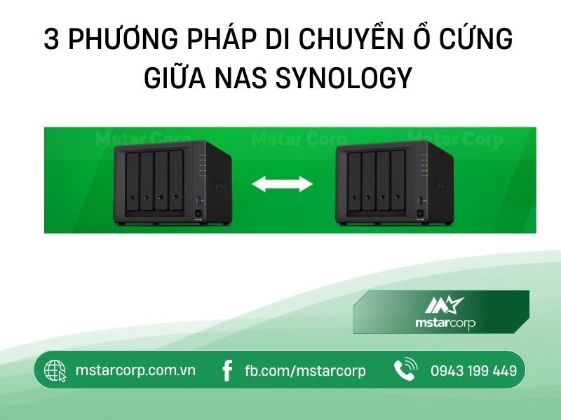 3 phương pháp di chuyển ổ cứng giữa NAS Synology