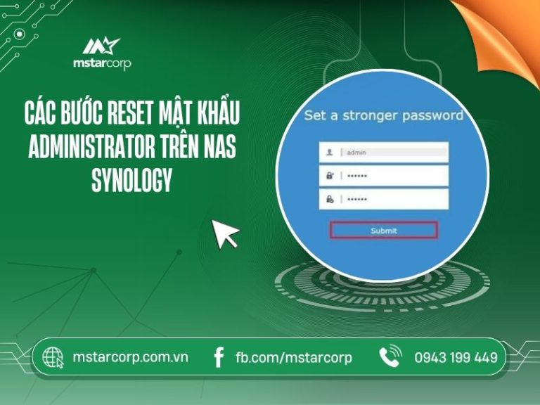 Các bước reset mật khẩu Administrator trên NAS Synology