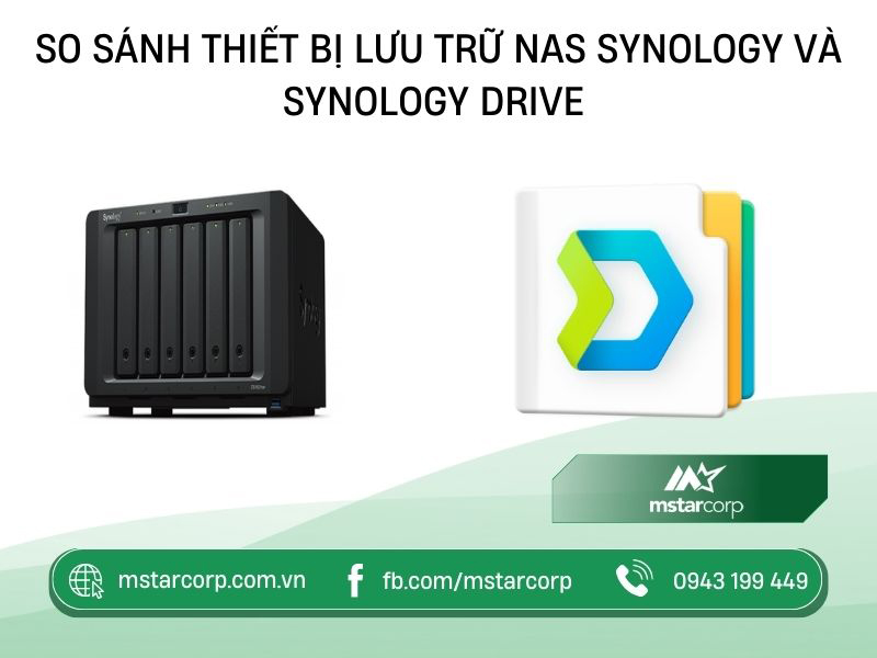 So sánh thiết bị lưu trữ NAS Synology và Synology Drive