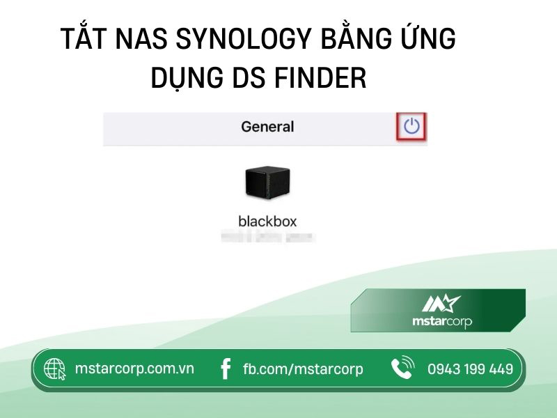 Tắt NAS Synology bằng ứng dụng DS Finder