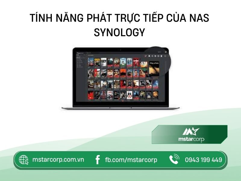 Tính năng phát trực tiếp của NAS Synology